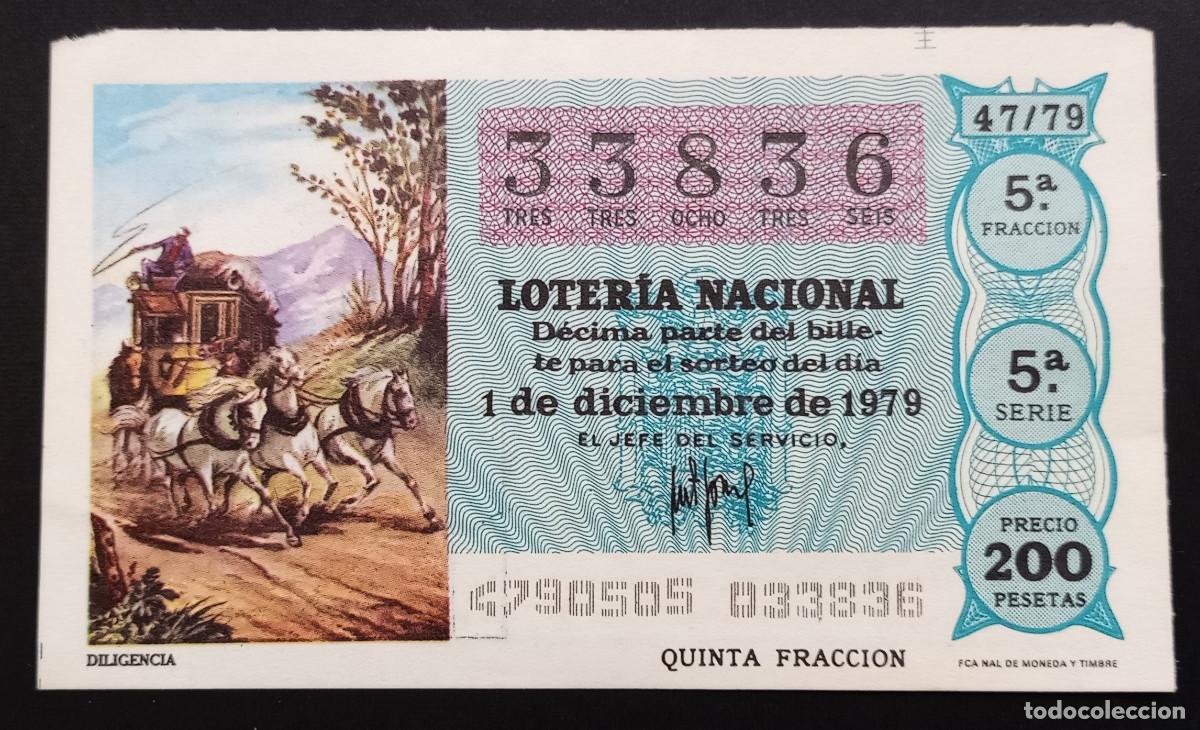 Loterie Nationale: D&Eacute;CIMO DE LOTERIA - 1-DICIEMBRE-1979 - DILIGENCIA