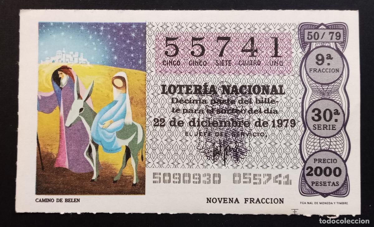 Loterie Nationale: D&Eacute;CIMO DE LOTERIA - 22-DICIEMBRE-1979 - CAMINO DE BEL&Eacute;N