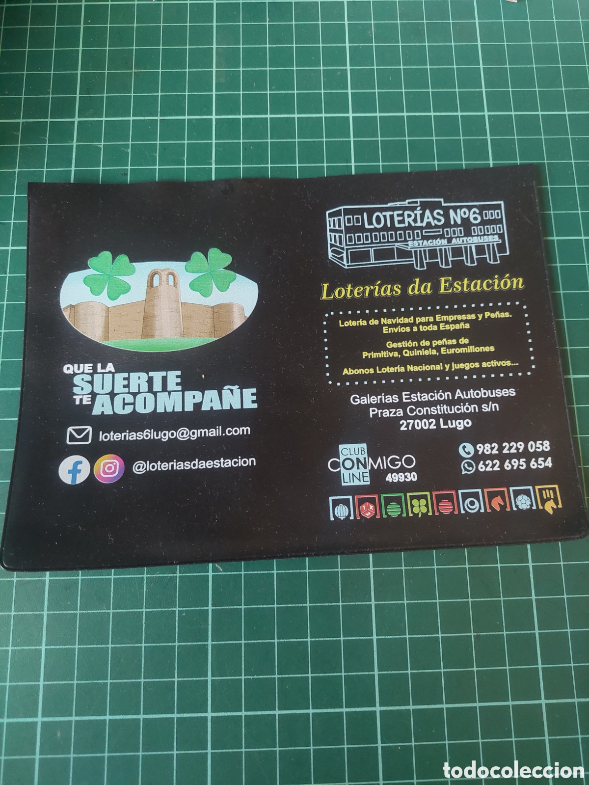 Loter&iacute;a Nacional: CARTERA LOTER&Iacute;A N 6 LUGO PUBLICIDAD ESTACION AUTOBUSES