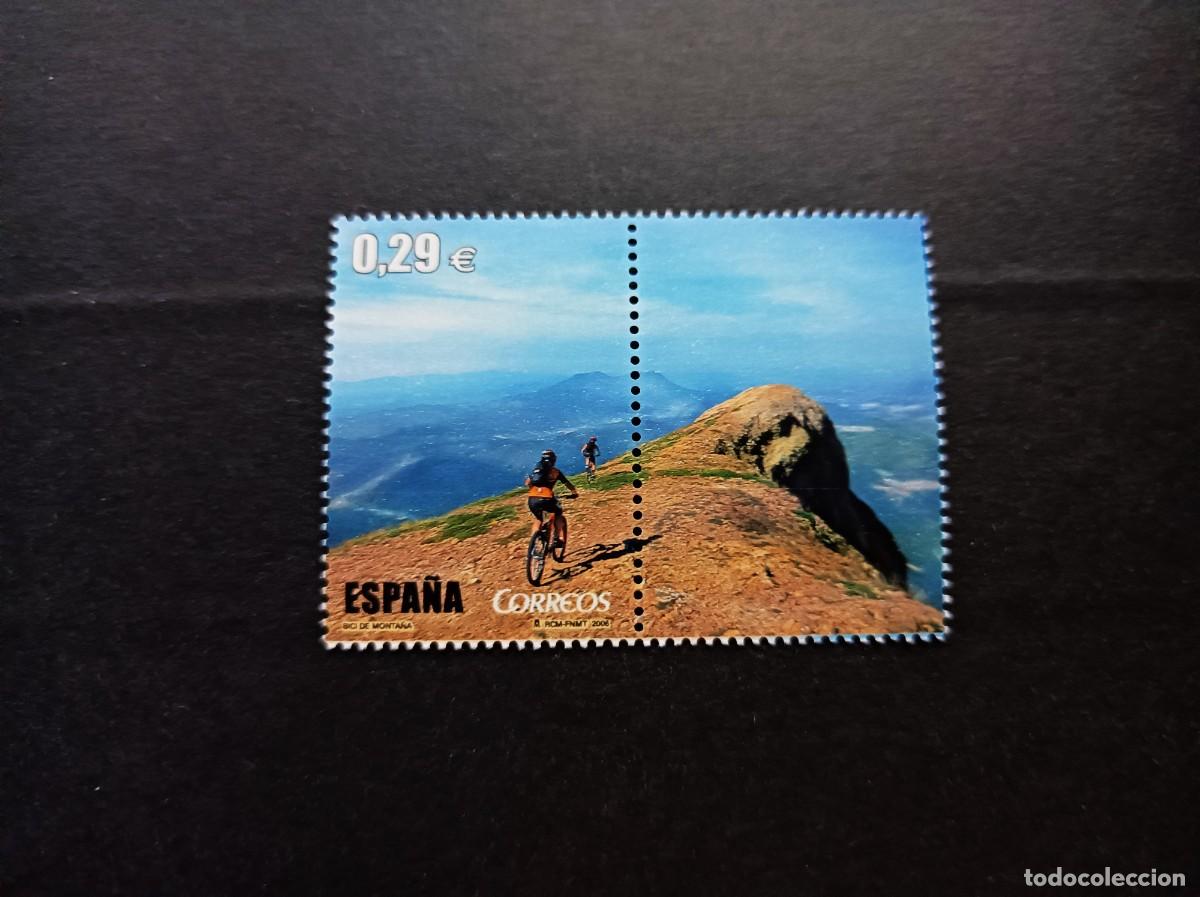 Loter&iacute;a Nacional: Nuevo. Deportes. Al Filo de lo Imposible. Bici de monta&ntilde;a. Pirineos. 22 marzo 2006. Edifil 4224A