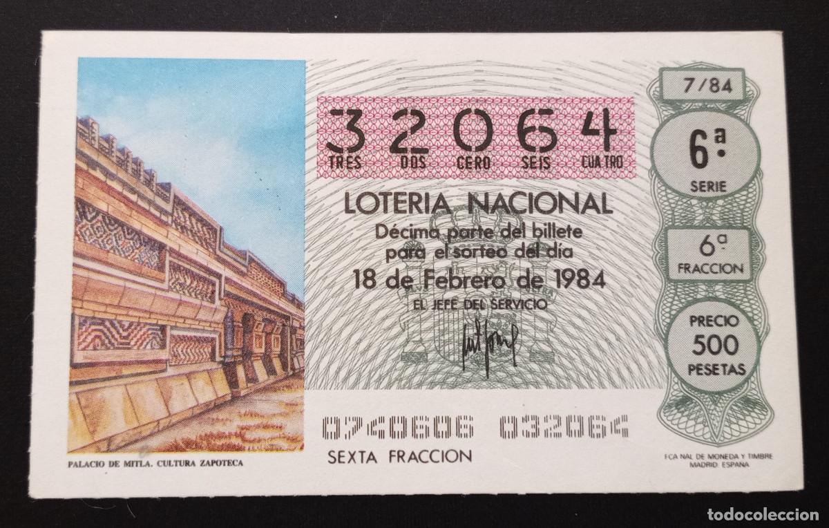 Loter&iacute;a Nacional: D&Eacute;CIMO DE LOTERIA - 4-FEBRERO-1984 - TEMPLO DE THLAHUIZCALPANTECUHTLL. C. TOLTECA