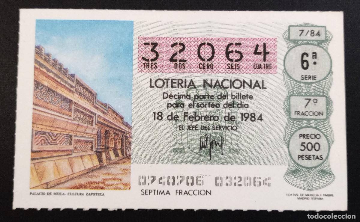 Loter&iacute;a Nacional: D&Eacute;CIMO DE LOTERIA - 4-FEBRERO-1984 - TEMPLO DE THLAHUIZCALPANTECUHTLL. C. TOLTECA