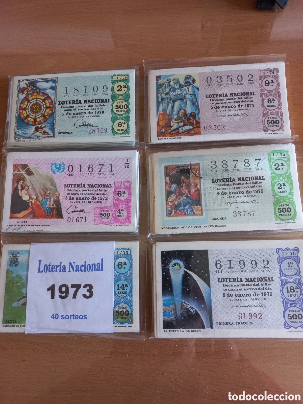 Loter&iacute;a Nacional: 6 A&Ntilde;OS LOTERIA NACIONAL 70-72-73-74-75-76