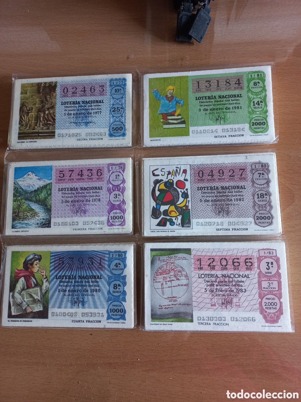 Loter&iacute;a Nacional: 6 A&Ntilde;OS LOTERIA NACIONAL 77-78-80-81-82-83