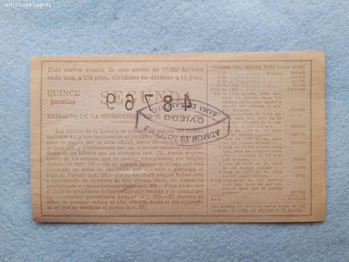 Loter&iacute;a nacional: D&eacute;cimo. Sorteo n&ordm;: 29 de 1956. - Foto 2