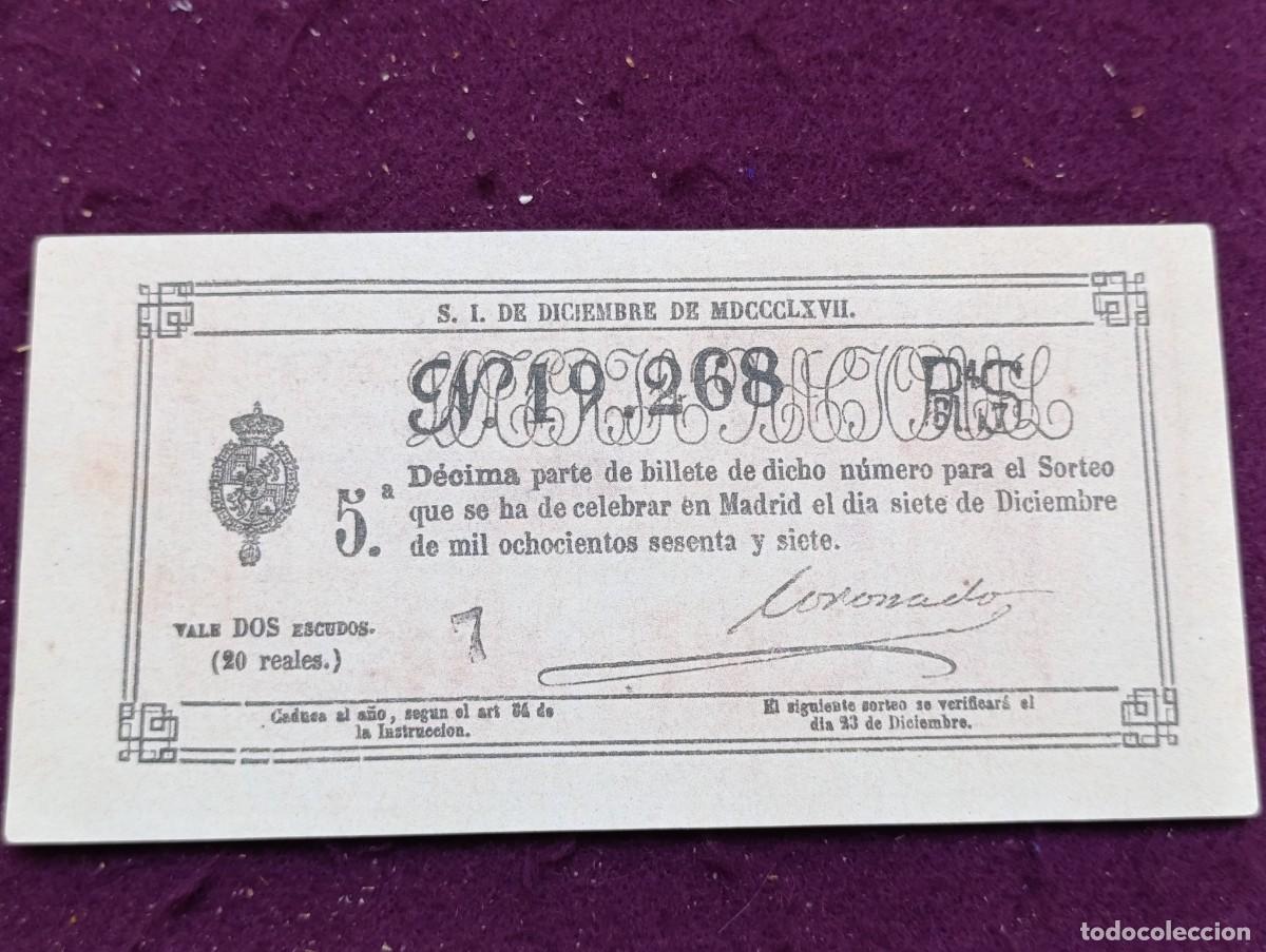 Lotaria Nacional: Billete de loter&iacute;a del S. XIX, Facsimil