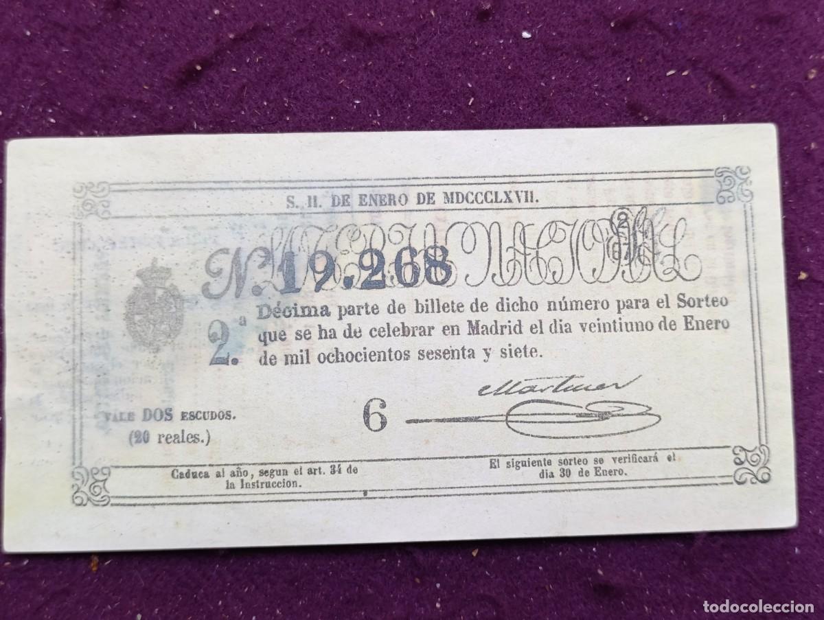Lotaria Nacional: Billete de loter&iacute;a del S. XIX, Facsimil