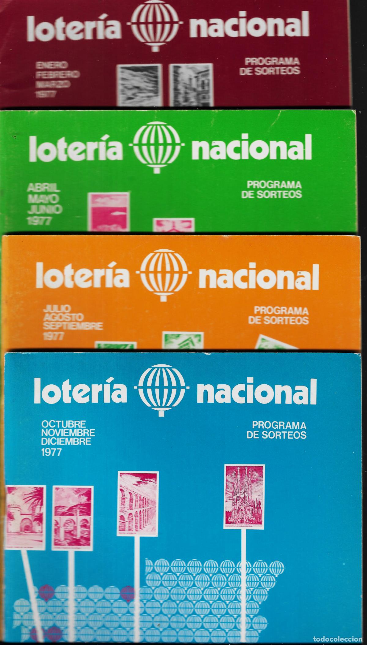 Loter&iacute;a Nacional: LOTERIA NACIONAL - PROGRAMA DE SORTEOS - A&Ntilde;O 1977 - COMPLETO
