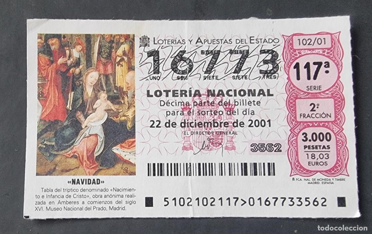 Loter&iacute;a Nacional: D&Eacute;CIMO LOTER&Iacute;A NACIONAL DE NAVIDAD 2001