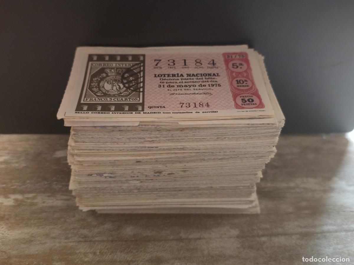 Loter&iacute;a Nacional: LOTE Loter&iacute;a de Nacional de Espa&ntilde;a, 500 decimos A&ntilde;os 70 y 80