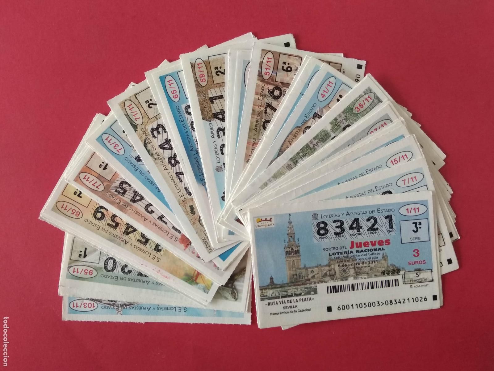 Loter&iacute;a Nacional: LOTERIA NACIONAL A&Ntilde;O 2011 COMPLETO DE LOS JUEVES