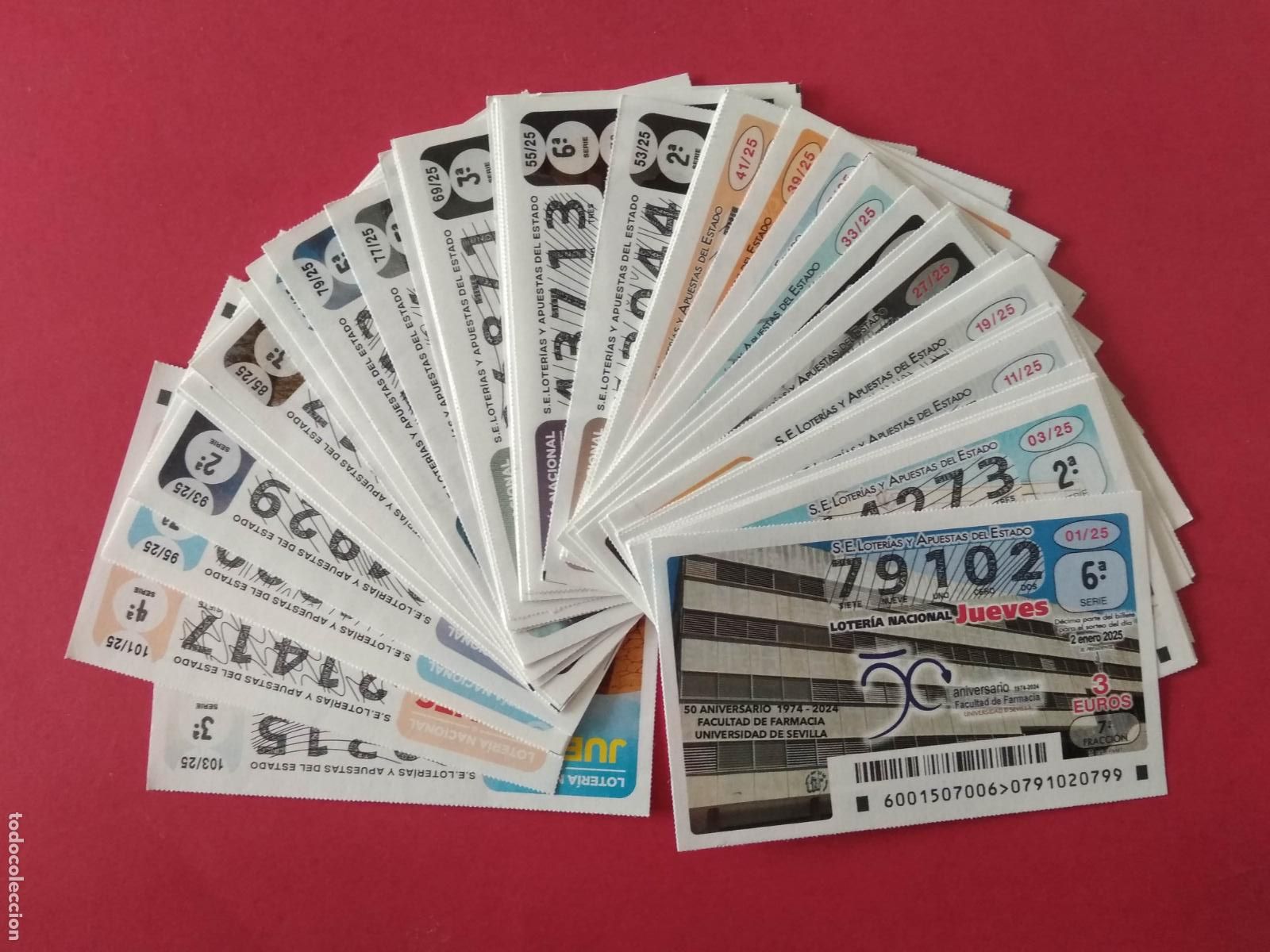 Loter&iacute;a Nacional: LOTERIA NACIONAL A&Ntilde;O 2025 COMPLETO DE LOS JUEVES