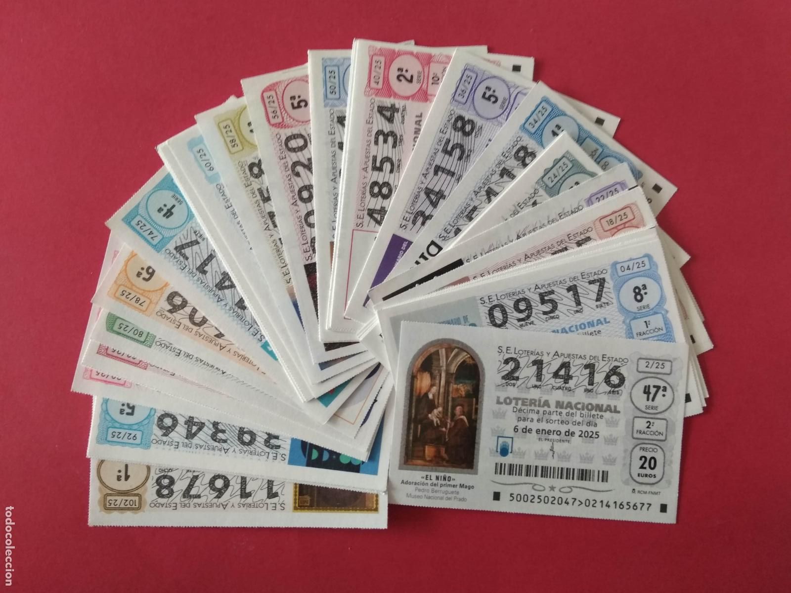 Loter&iacute;a Nacional: LOTERIA NACIONAL A&Ntilde;O 2025 COMPLETO DE LOS SABADOS