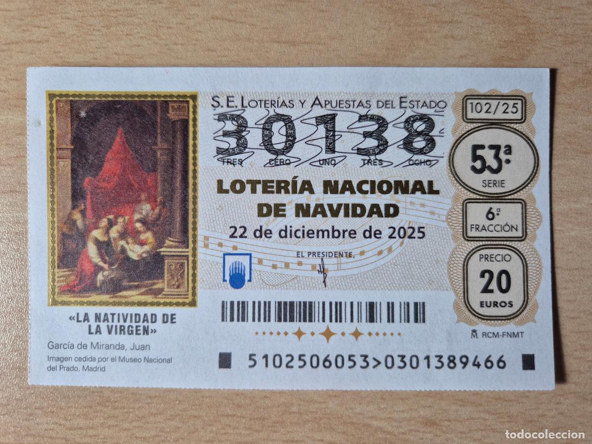Loterie Nationale: LOTERIA NACIONAL - 22-12-2025 - 30138 - SORTEO EXTRAORDINARIO DE NAVIDAD