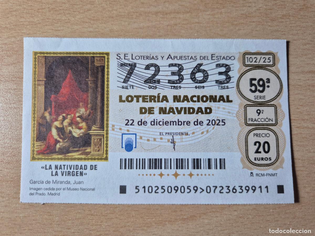 Loterie Nationale: LOTERIA NACIONAL - 22-12-2025 - 72363 - SORTEO EXTRAORDINARIO DE NAVIDAD