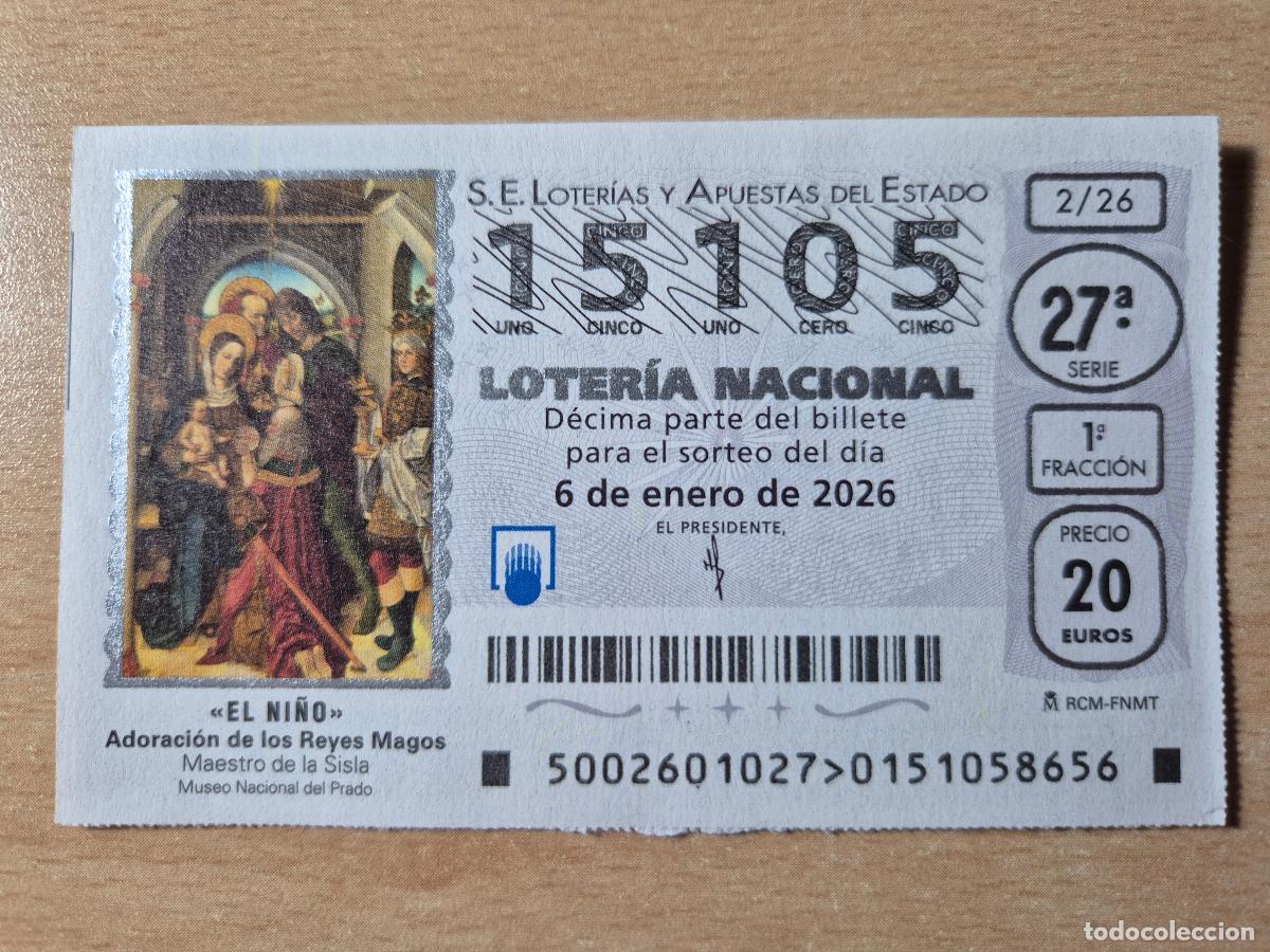 Loterie Nationale: LOTERIA NACIONAL - 06-01-2026 - 15105 - SORTEO EXTRAORDINARIO DEL NI&Ntilde;O