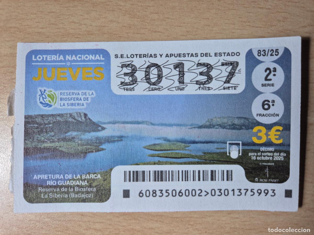 Loterie Nationale: LOTERIA NACIONAL - 16-02-2025 - 30137 - APRETURA DE LA BARCA. RIO GUADIANA
