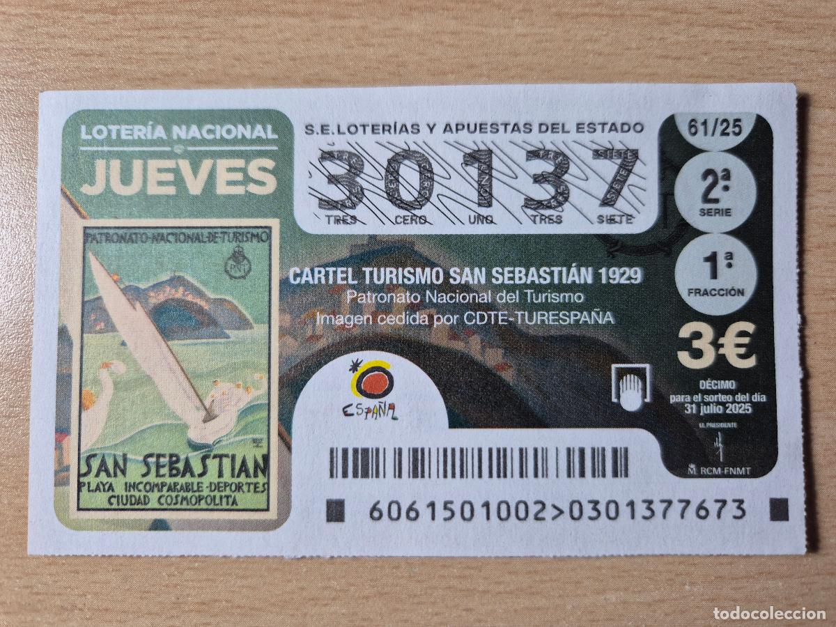 Loterie Nationale: LOTERIA NACIONAL - 3107-2025 - 30137 - SAN SEBASTIAN