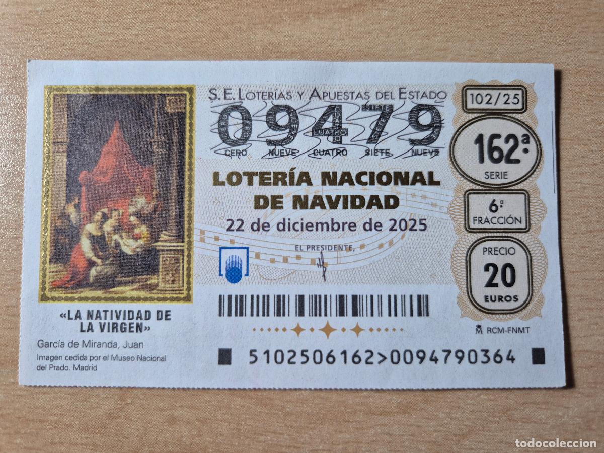 Loter&iacute;a Nacional: LOTERIA NACIONAL - 22-12-2025 - 09479 - SORTEO EXTRAORDINARIO DE NAVIDAD