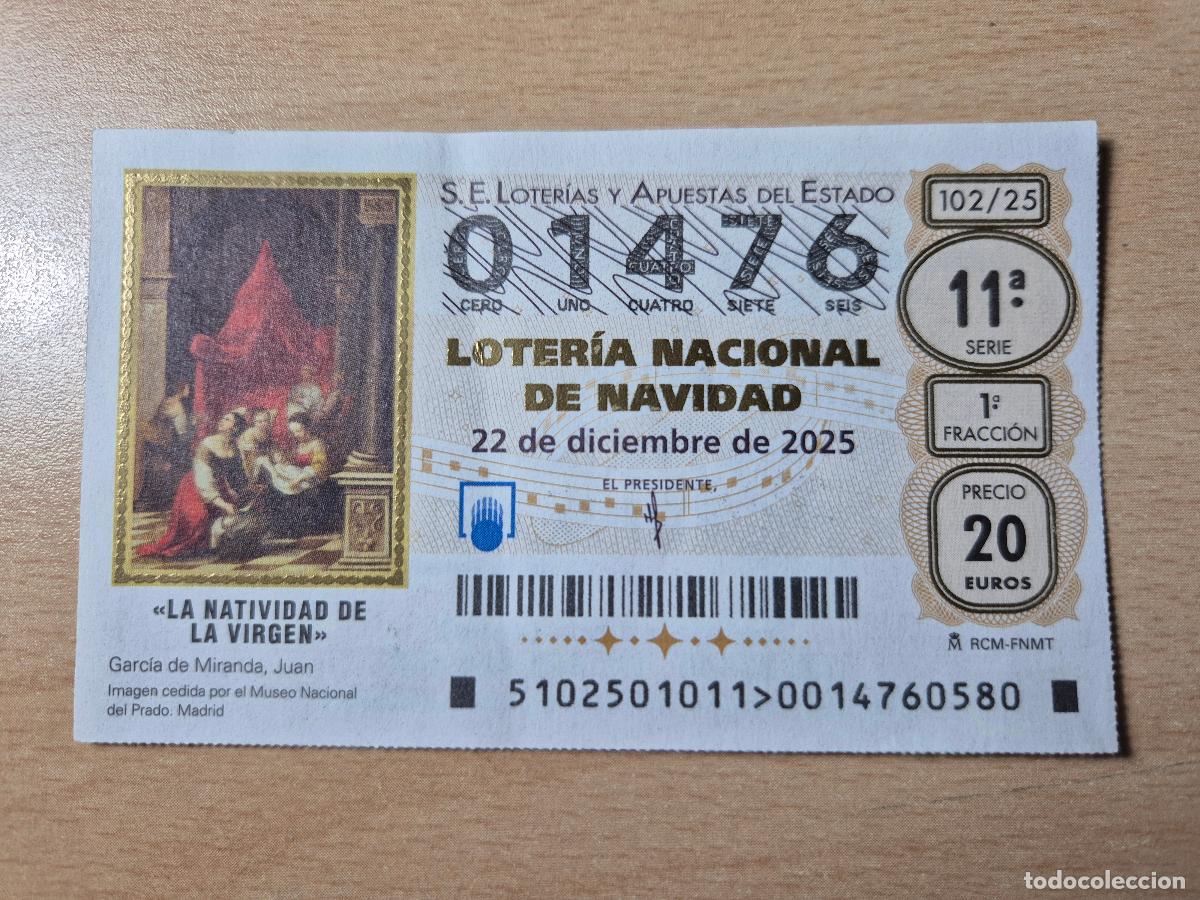 Loter&iacute;a Nacional: LOTERIA NACIONAL - 22-12-2025 - 01476 - SORTEO EXTRAORDINARIO DE NAVIDAD