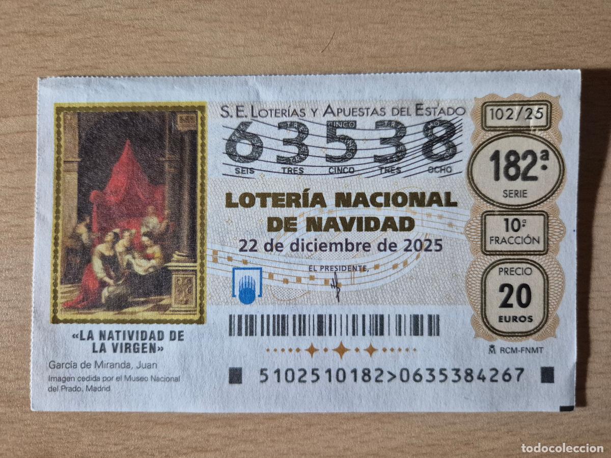Loter&iacute;a Nacional: LOTERIA NACIONAL - 22-12-2025 - 63538 - SORTEO EXTRAORDINARIO DE NAVIDAD