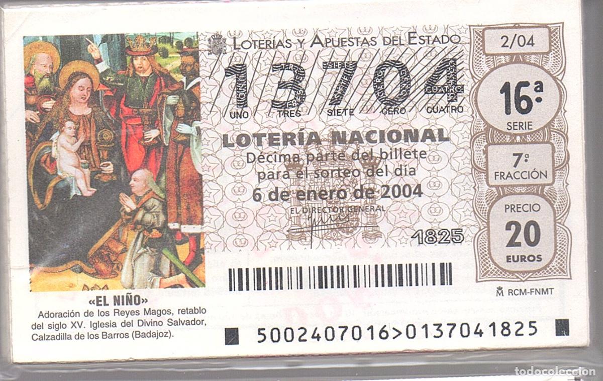 Loter&iacute;a Nacional: LOTER&Iacute;A NACIONAL - A&Ntilde;O 2004 COMPLETO -51 D&Eacute;CIMOS - TEMA: CONMEMORACIONES, CIUDADES Y MONUMENTOS -Y