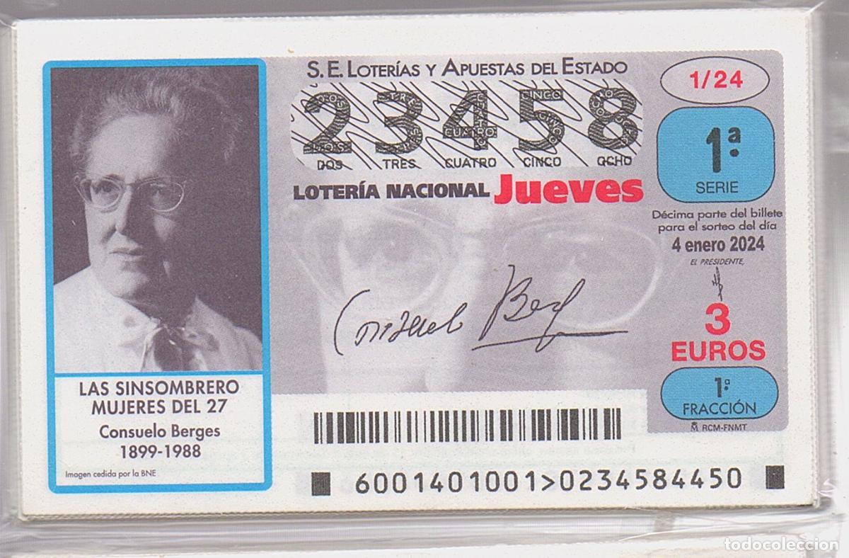 Loter&iacute;a Nacional: LOTER&Iacute;A NACIONAL DEL JUEVES - A&Ntilde;O 2024 COMPLETO -52 D&Eacute;CIMOS -