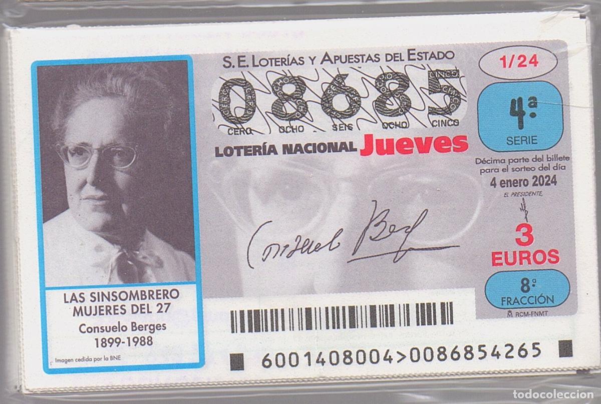 Loter&iacute;a Nacional: LOTER&Iacute;A NACIONAL DEL JUEVES - A&Ntilde;O 2024 COMPLETO -52 D&Eacute;CIMOS -