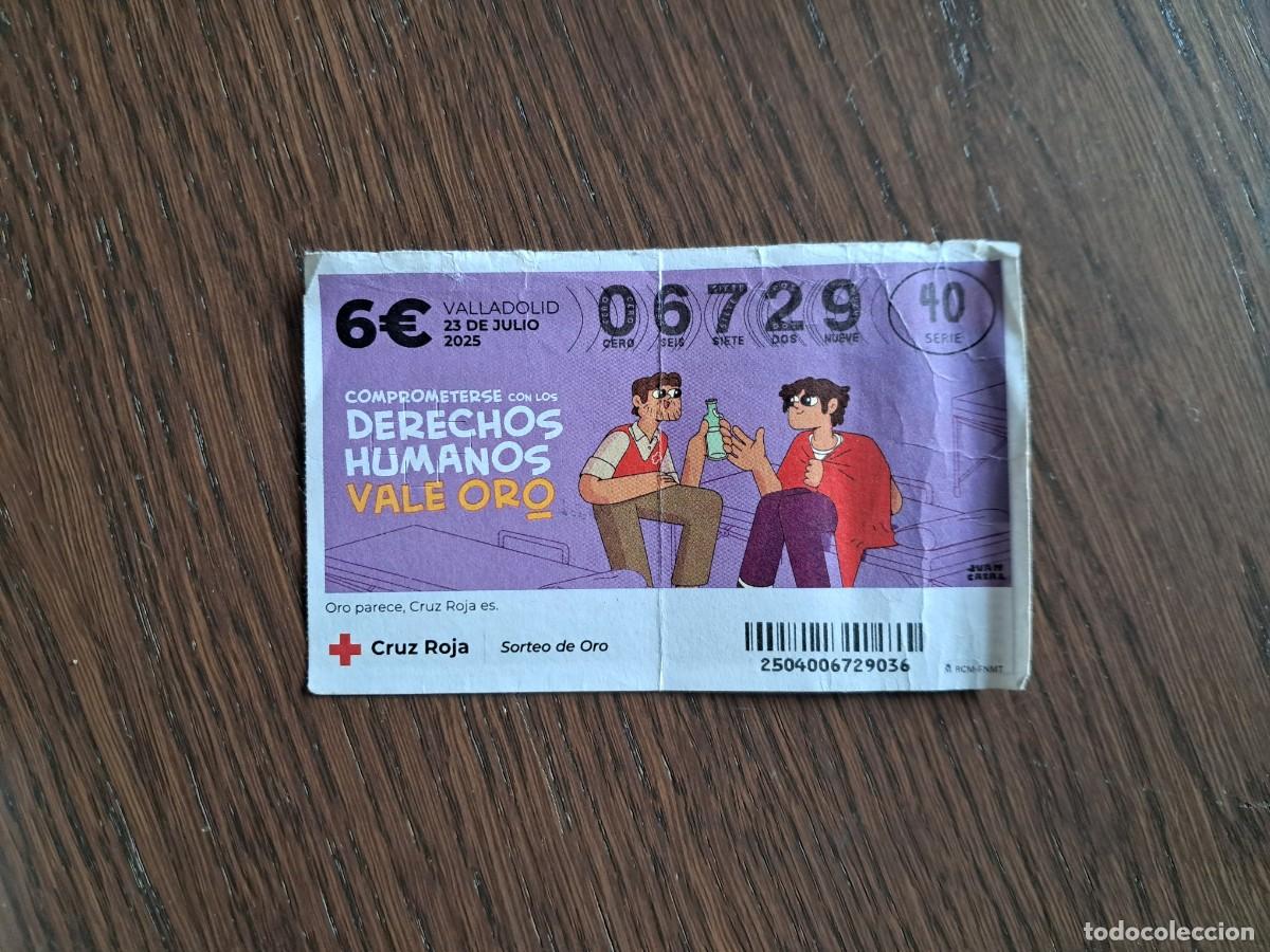 Loter&iacute;a Nacional: sorteo de oro cruz roja, oro parece cruz roja es ... 23-07-25.