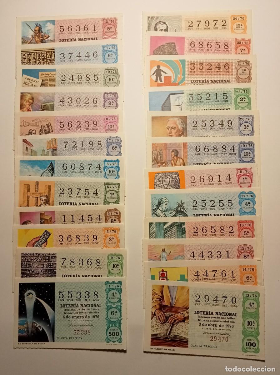Loter&iacute;a Nacional: 90 D&Eacute;CIMOS - 1969 y 76 a 79 - VER TODAS LAS FOTOS - LOTER&Iacute;A NACIONAL