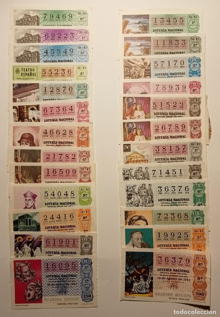 Loter&iacute;a Nacional: 112 D&Eacute;C + 2 BILL - 1981 - VER TODAS LAS FOTOS - LOTER&Iacute;A NACIONAL - 112 D&Eacute;CIMOS + 2 BILLETES