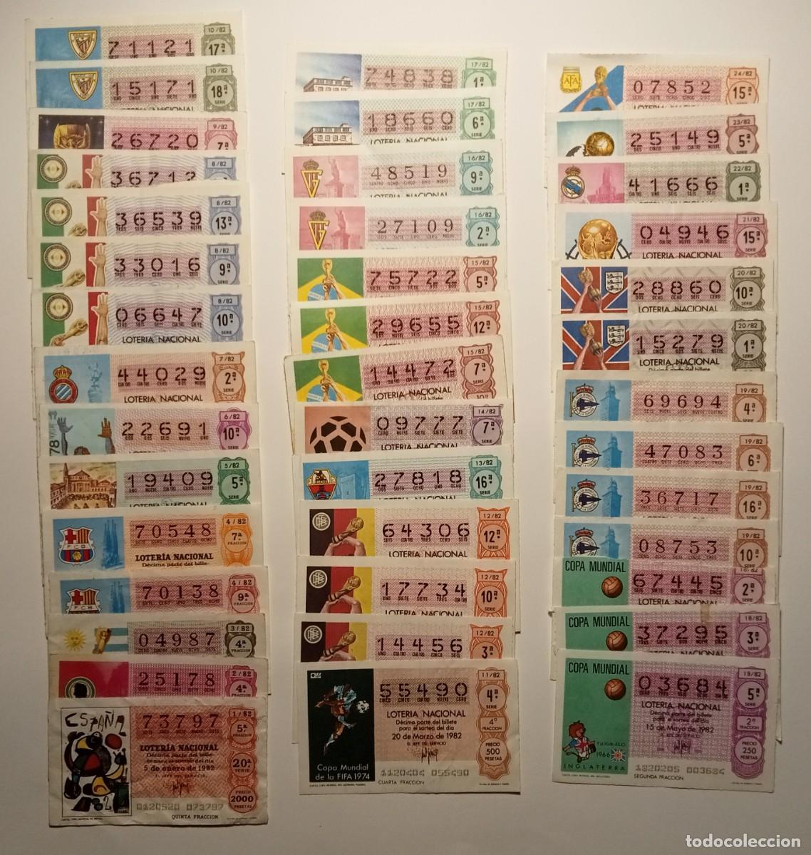 Loter&iacute;a Nacional: 138 D&Eacute;C + 3 BILL - 1982 - VER TODAS LAS FOTOS - LOTER&Iacute;A NACIONAL - 138 D&Eacute;CIMOS + 3 BILLETES