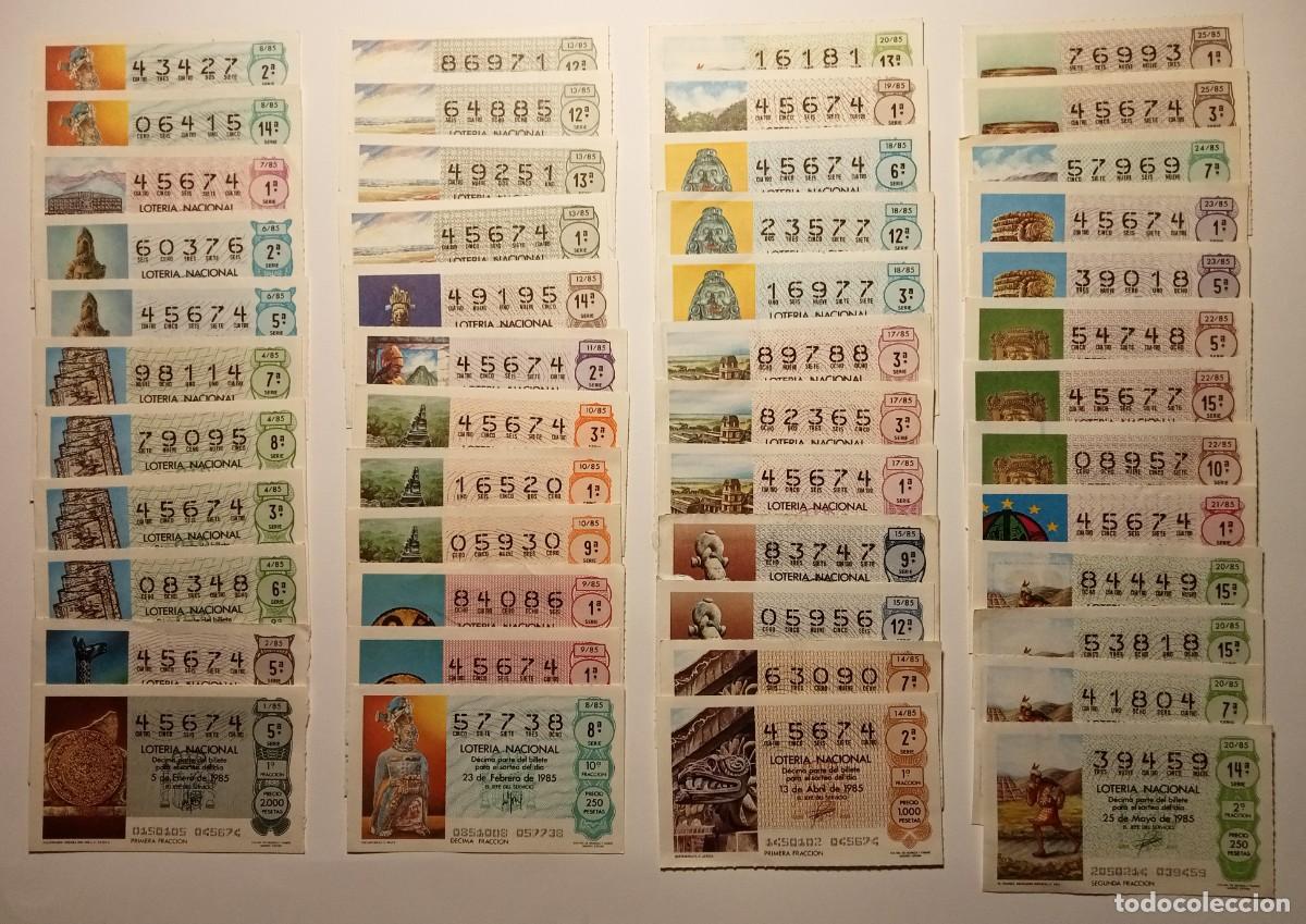 Loter&iacute;a Nacional: 109 D&Eacute;CIMOS - 1985 - VER TODAS LAS FOTOS - LOTER&Iacute;A NACIONAL