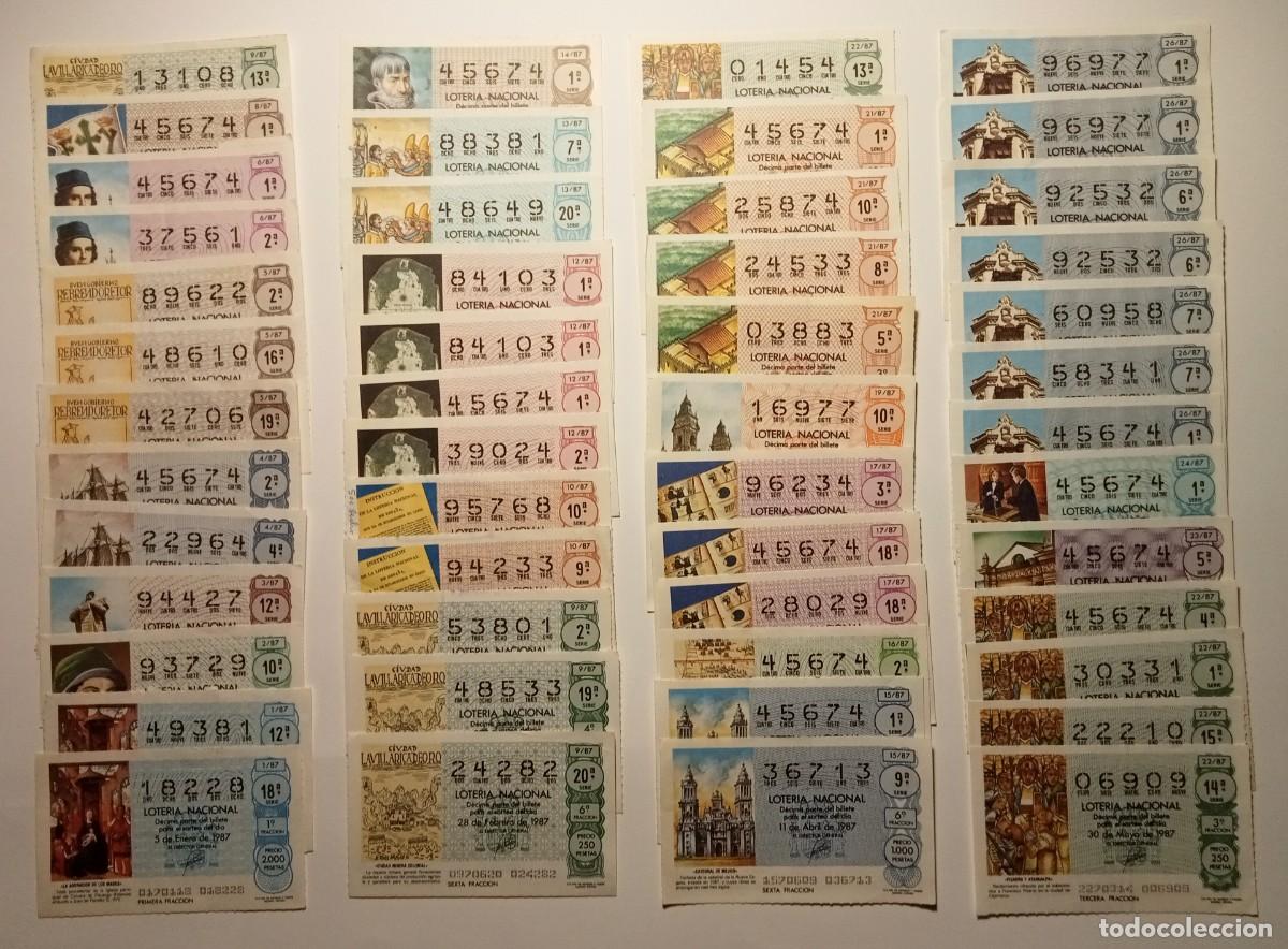 Loter&iacute;a Nacional: 99 D&Eacute;CIMOS - 1987 - VER TODAS LAS FOTOS - LOTER&Iacute;A NACIONAL