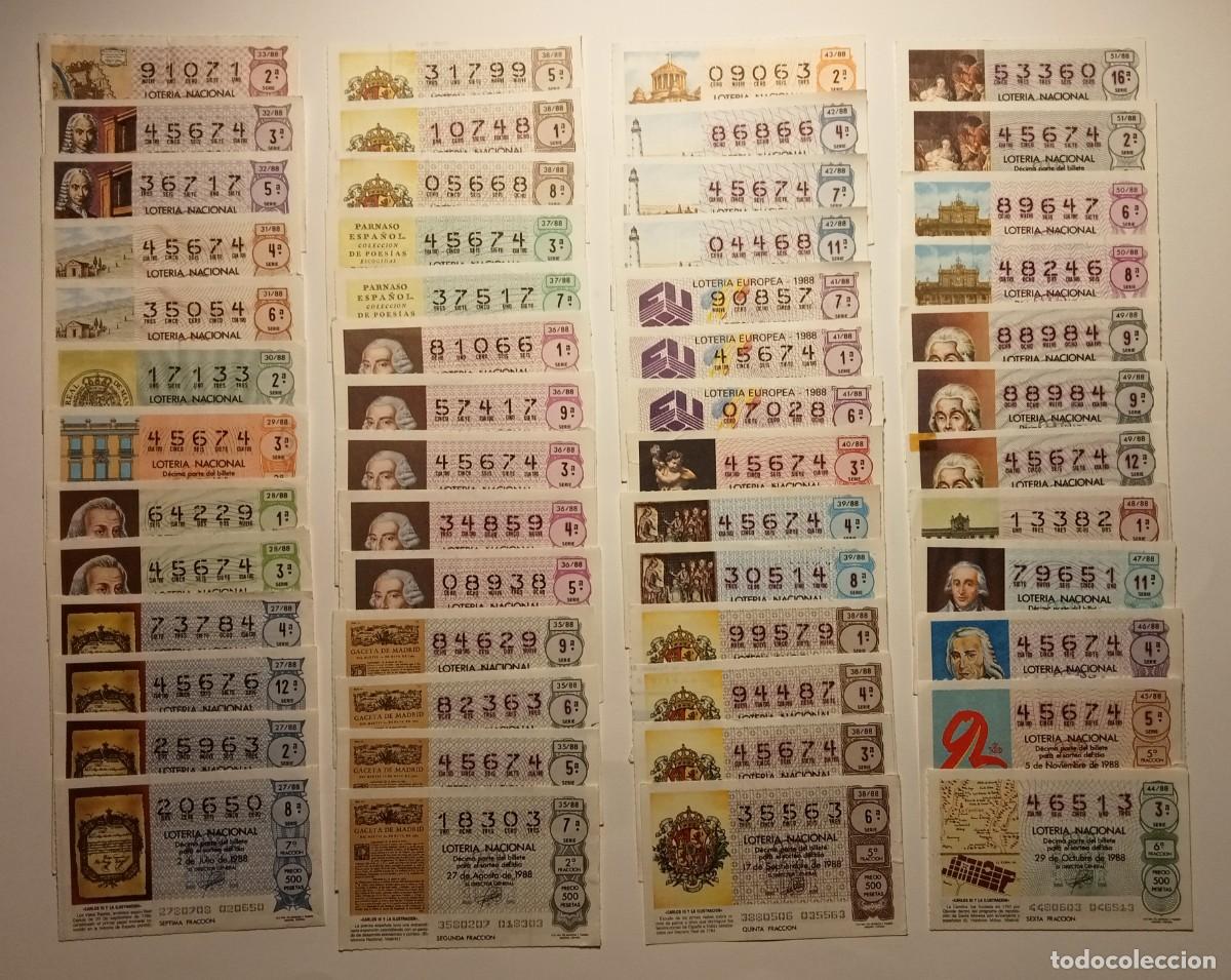 Loter&iacute;a Nacional: 111 D&Eacute;CIMOS - 1988 - VER TODAS LAS FOTOS - LOTER&Iacute;A NACIONAL