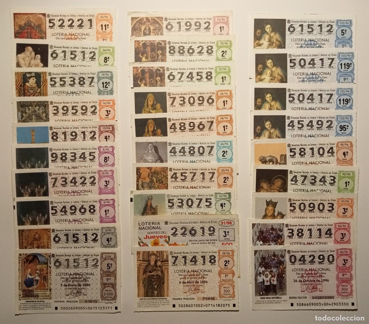 Loter&iacute;a Nacional: 121 D&Eacute;CIMOS - 1996 a 2000 - VER TODAS LAS FOTOS - LOTER&Iacute;A NACIONAL