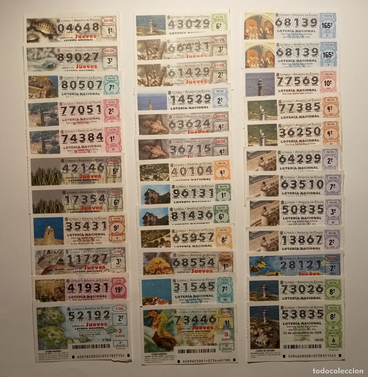 Loter&iacute;a Nacional: 234 D&Eacute;CIMOS - 2006 a 2010 - LOTER&Iacute;A NACIONAL