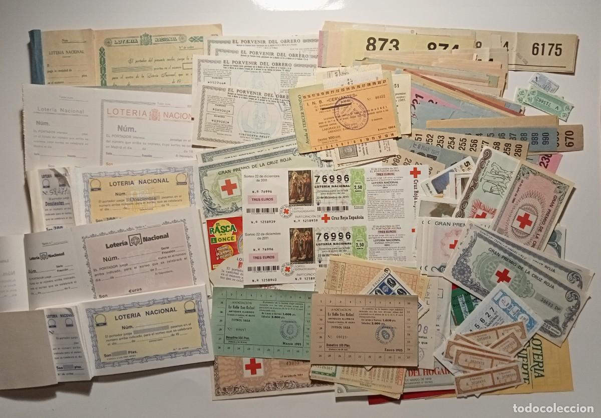 Loter&iacute;a Nacional: TALONARIOS PARTICIPACIONES LOTER&Iacute;A NACIONAL - BOLETOS - CUPONES, RIFAS, etc - DISTINTOS SORTEOS