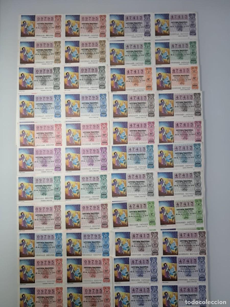 Loter&iacute;a Nacional: Lote 20 Billetes Enteros Loter&iacute;a Nacional - Sorteo Extraordinario de Navidad 1979. Series completas.