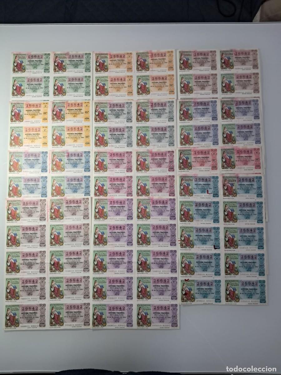 Loter&iacute;a Nacional: Lote 12 Billetes Enteros Loter&iacute;a Navidad 1980 - N&uacute;mero 26.642 (Series Consecutivas 15 a 26)