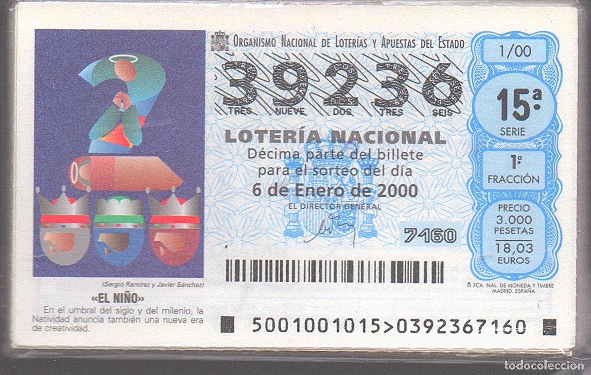Loter&iacute;a Nacional: LOTER&Iacute;A NACIONAL DEL SABADO - A&Ntilde;O 2000 COMPLETO -
