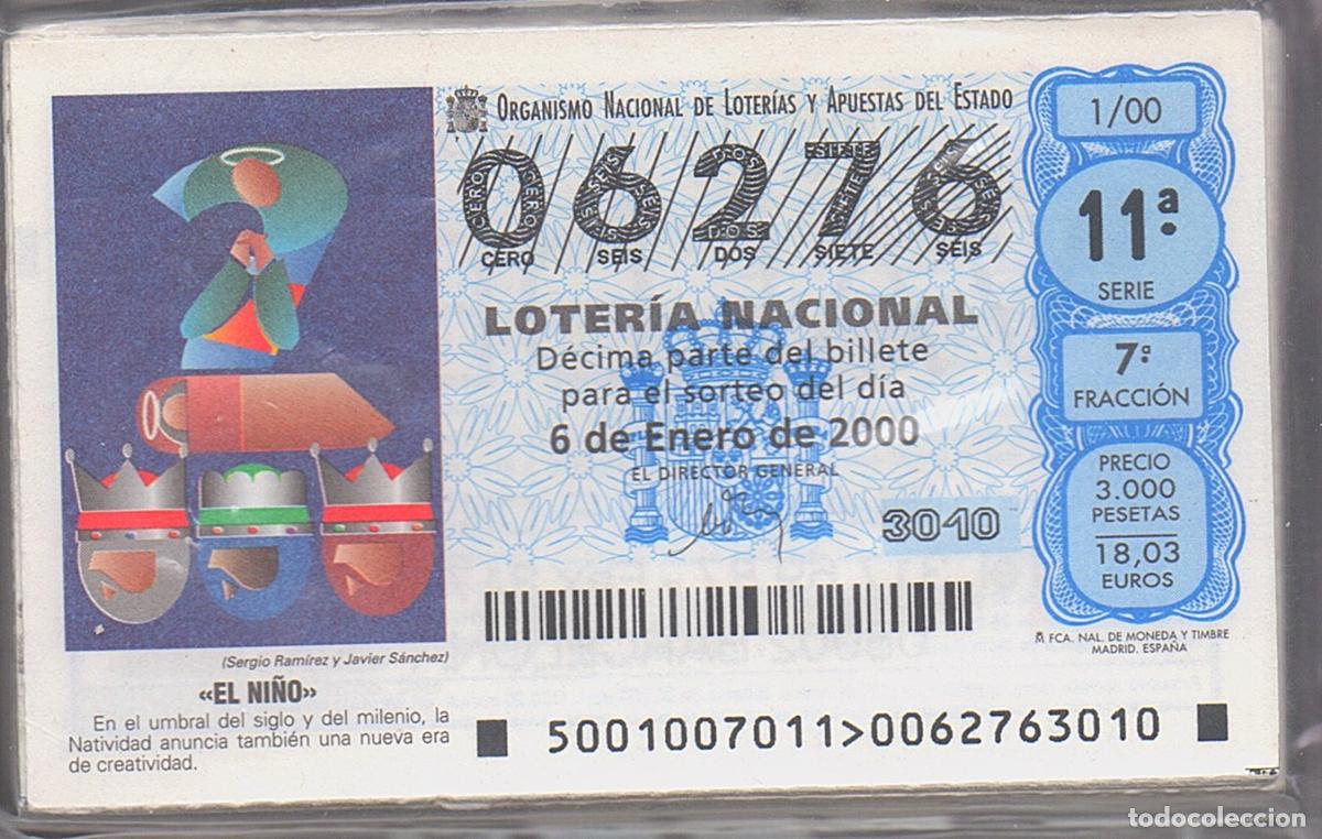 Loter&iacute;a Nacional: LOTER&Iacute;A NACIONAL DEL SABADO - A&Ntilde;O 2000 COMPLETO -