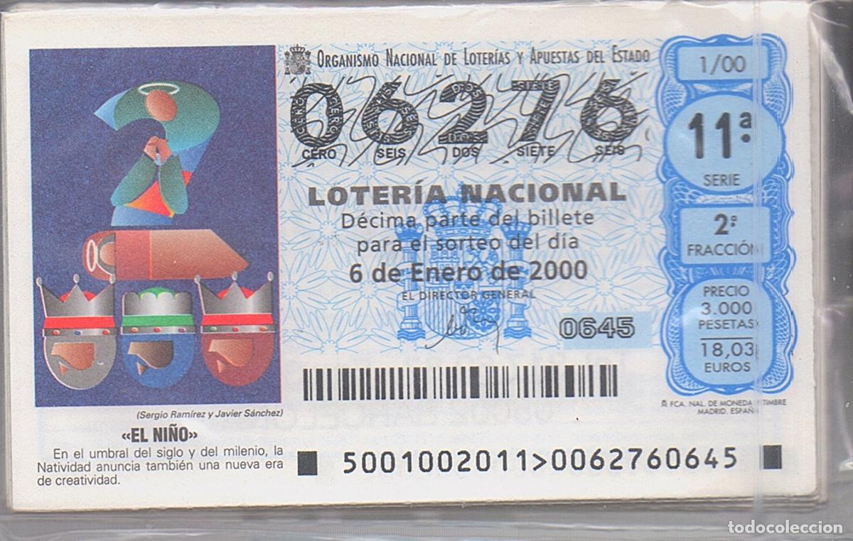 Loter&iacute;a Nacional: LOTER&Iacute;A NACIONAL DEL SABADO - A&Ntilde;O 2000 COMPLETO -