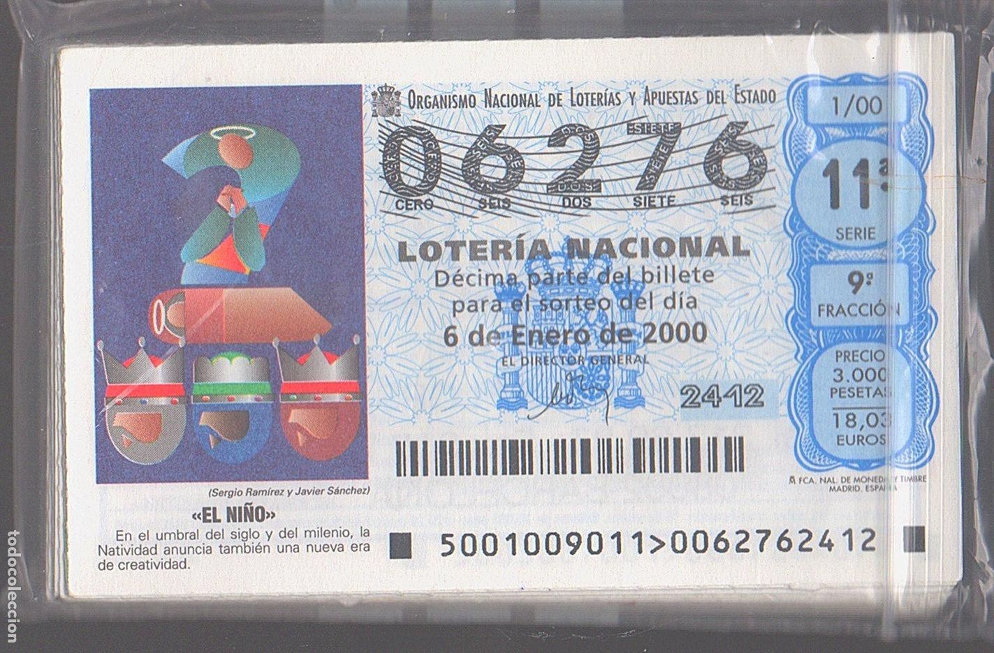 Loter&iacute;a Nacional: LOTER&Iacute;A NACIONAL DEL SABADO - A&Ntilde;O 2000 COMPLETO -