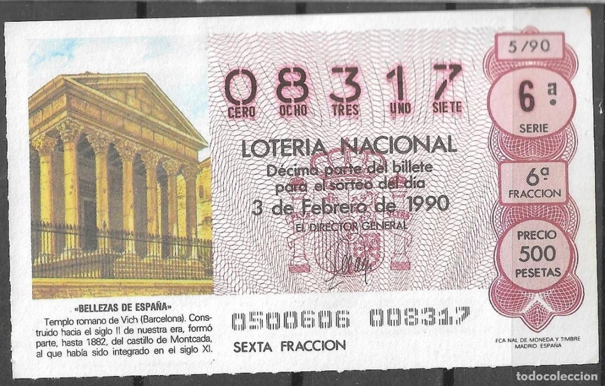 Loter&iacute;a Nacional: LOTERIA NACIONAL,03/02/1990.