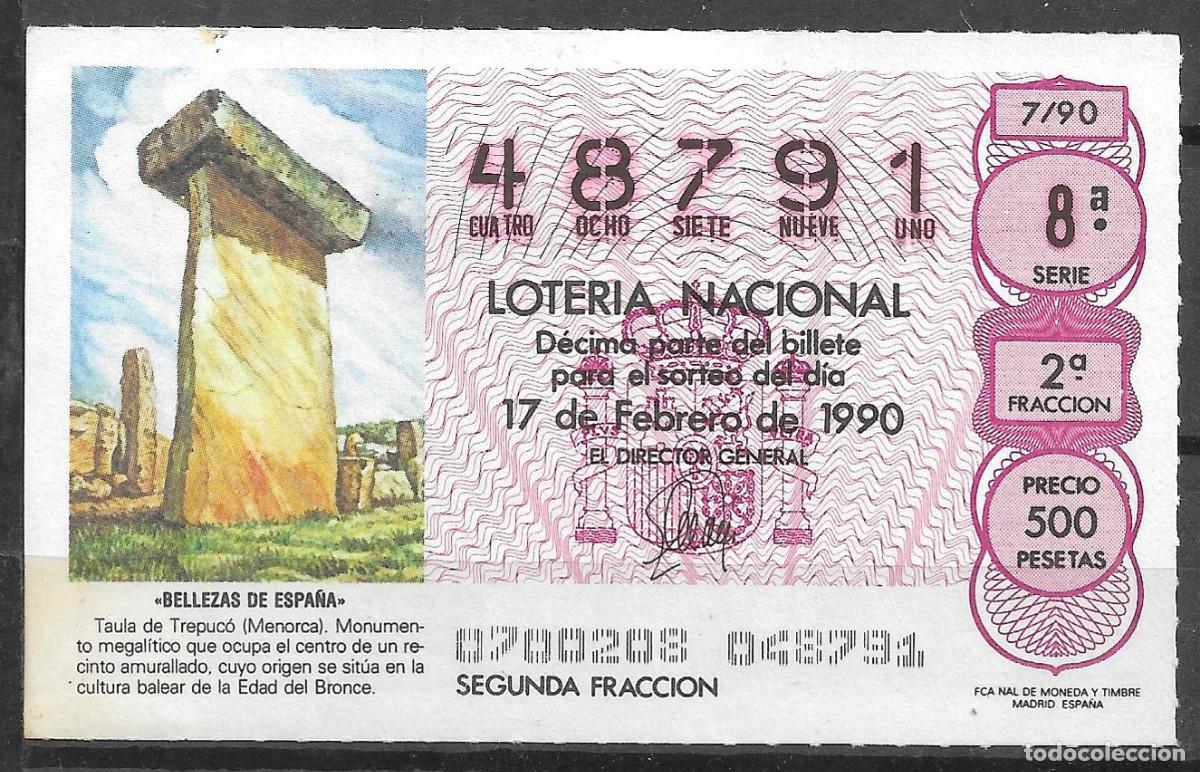 Loter&iacute;a Nacional: LOTERIA NACIONAL,17/02/1990.
