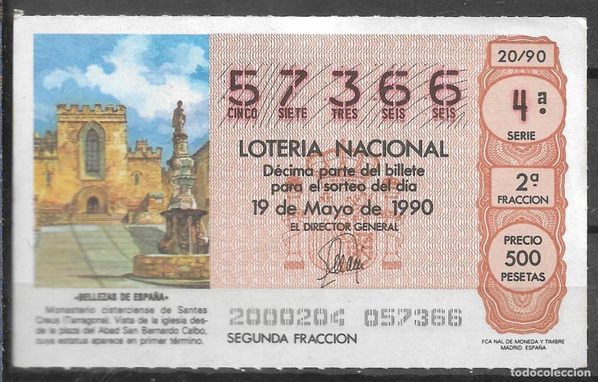 Loter&iacute;a Nacional: LOTERIA NACIONAL,19/05/1990.