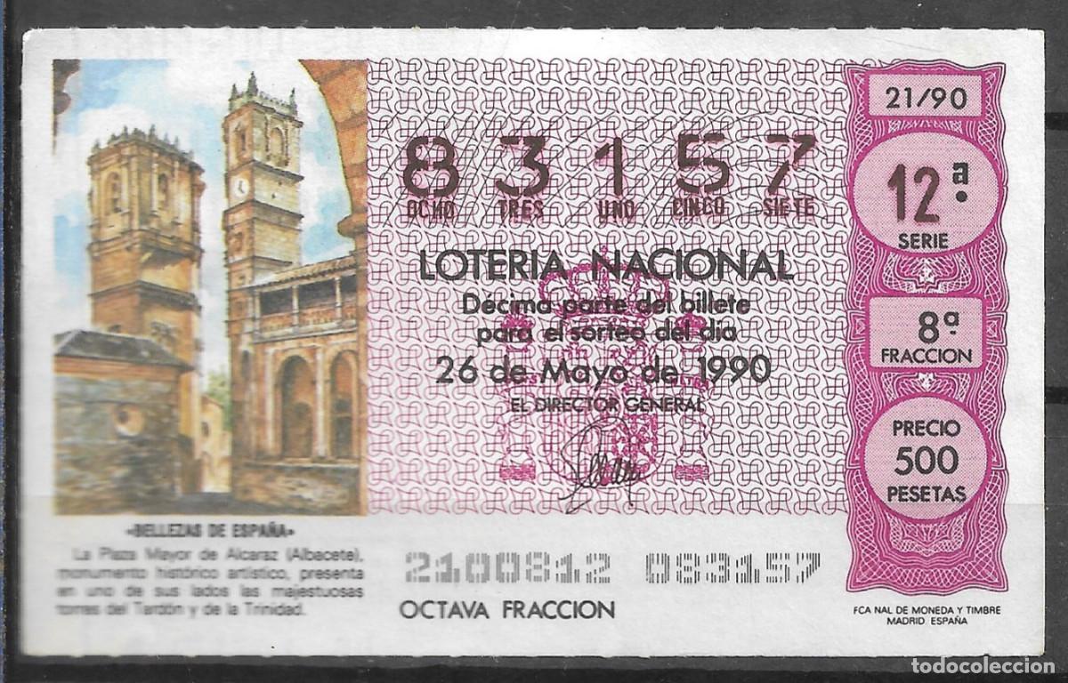 Loter&iacute;a Nacional: LOTERIA NACIONAL,26/05/1990.