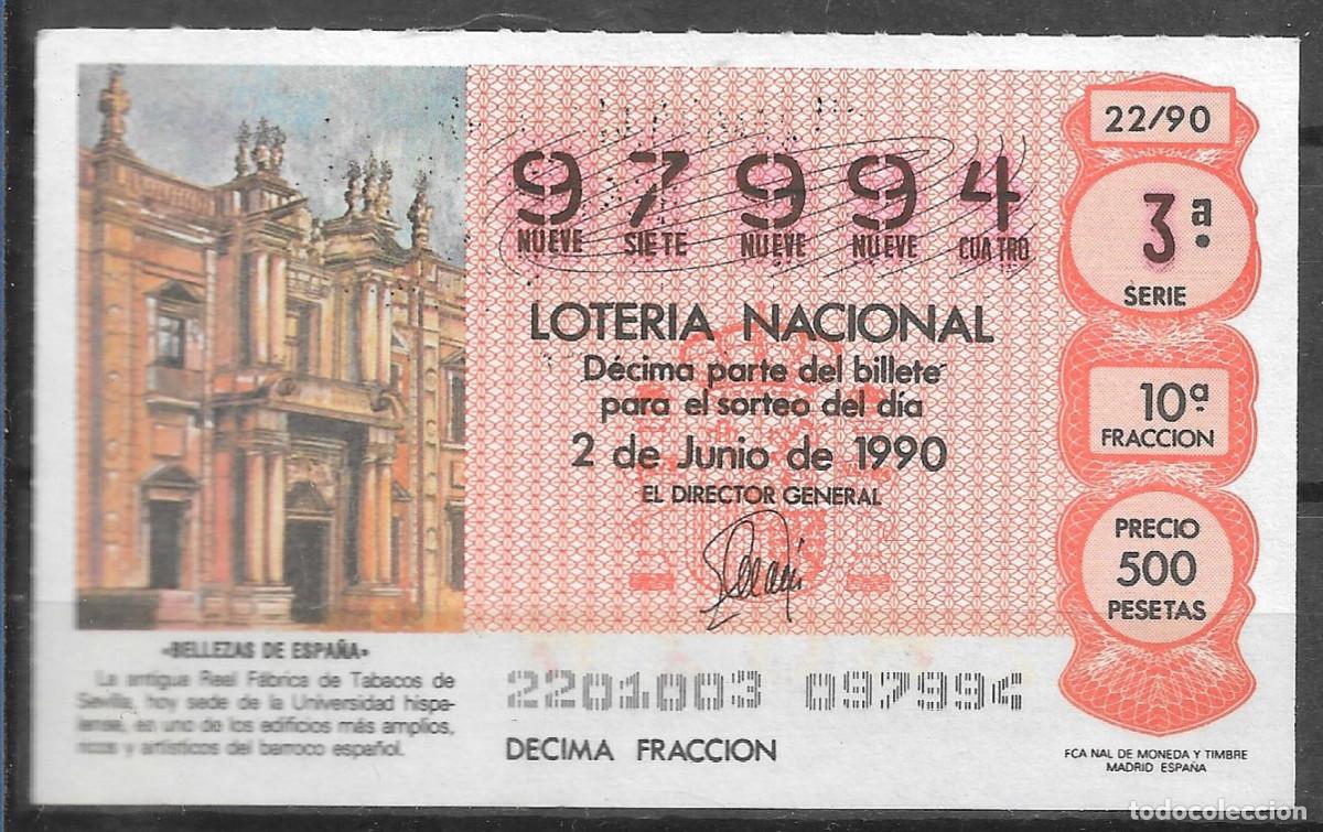Loter&iacute;a Nacional: LOTERIA NACIONAL,02/06/1990.
