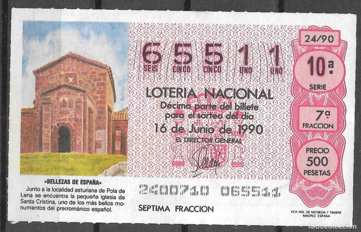 Loter&iacute;a Nacional: LOTERIA NACIONAL,16/06/1990.